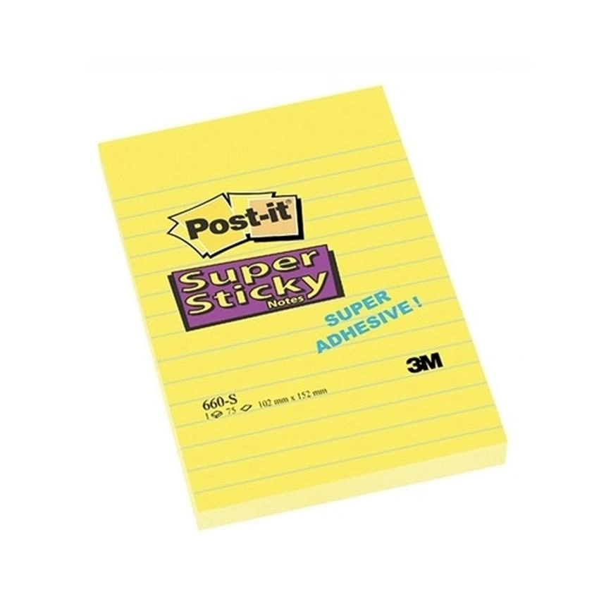 Bloczki Samoprzylepne Post-It Super Sticky Żółte