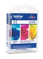 Tusz Brother LC1100RBWBP zestaw RainbowPack: Tusz cyan, wydajność 325 + Tusz magenta, wydajność 325 + Tusz yellow, wydajność 325