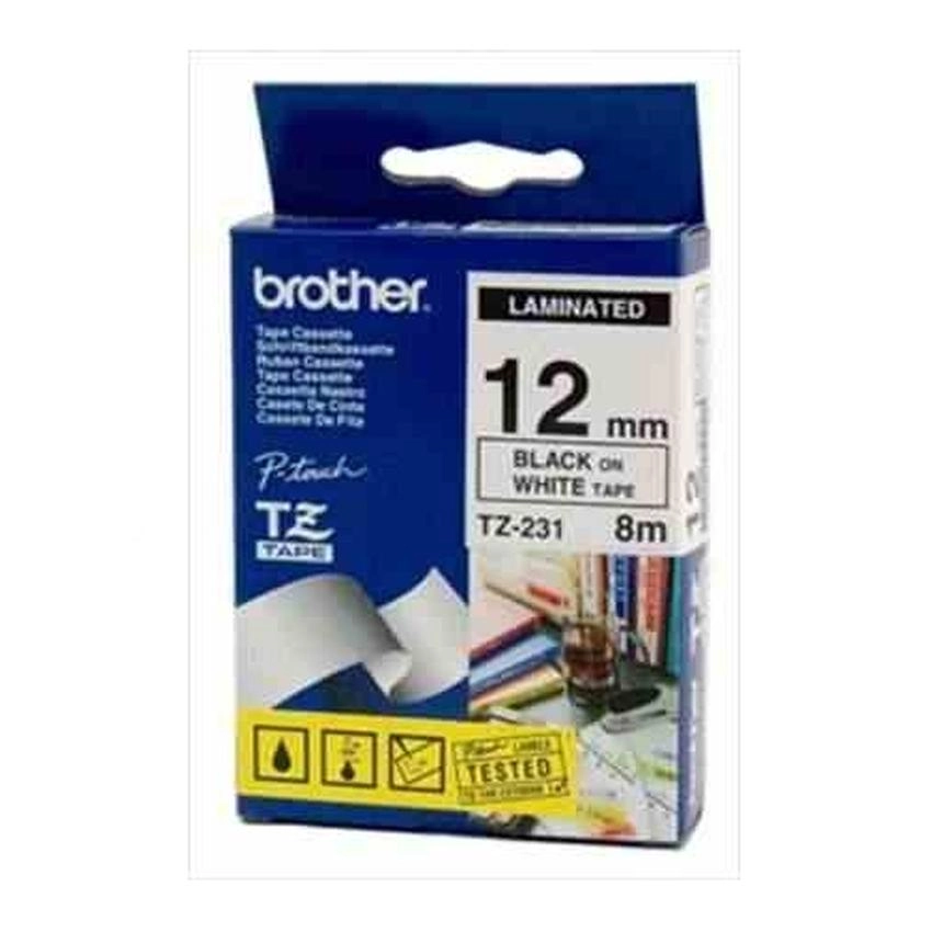 Etykiety laminowane Brother TZ231