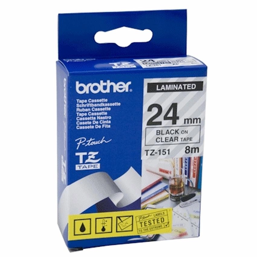 Etykiety laminowane Brother TZ151