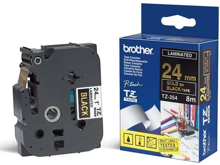 Etykiety laminowane Brother TZ354
