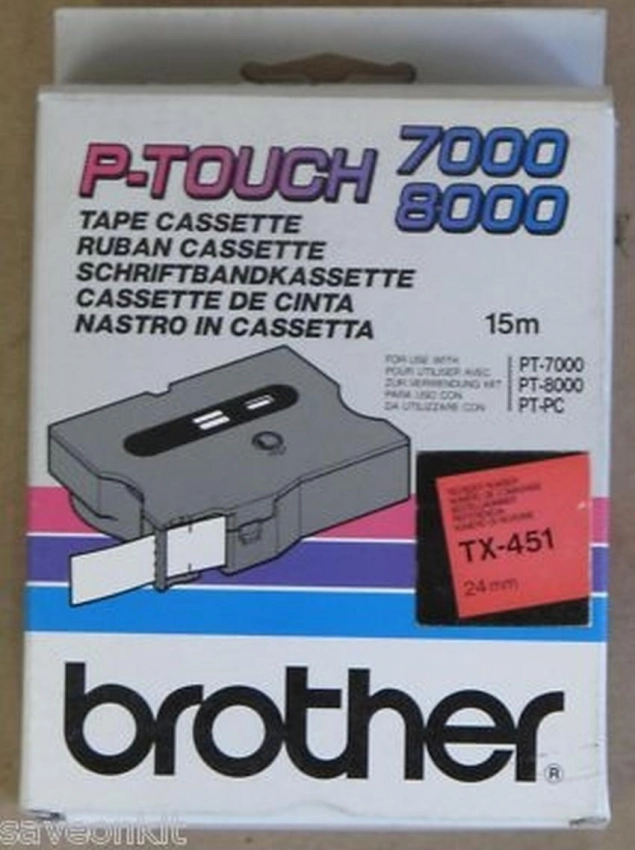 Etykiety laminowane Brother TX451