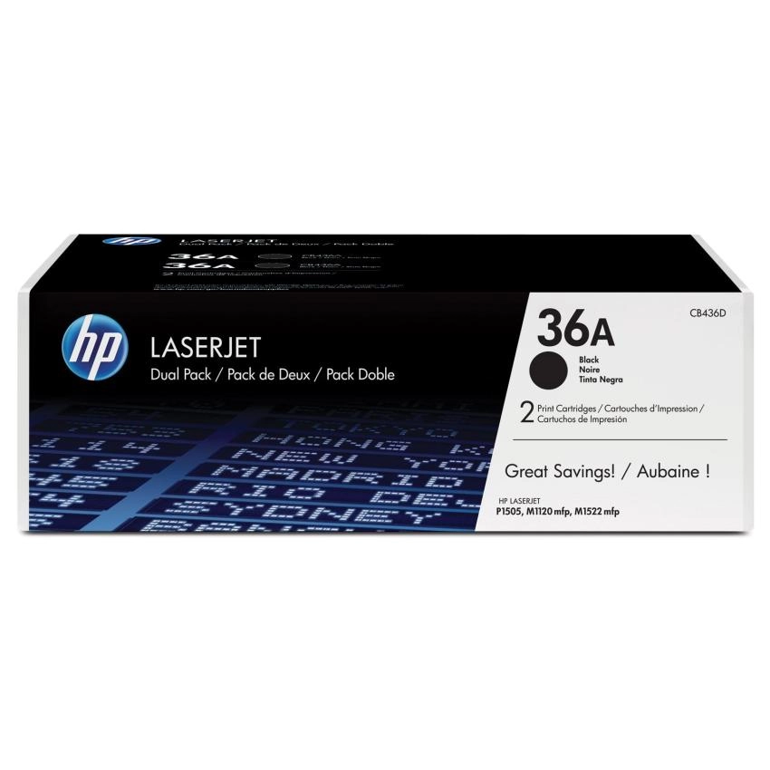 Toner HP 36A dwupak [CB436AD]