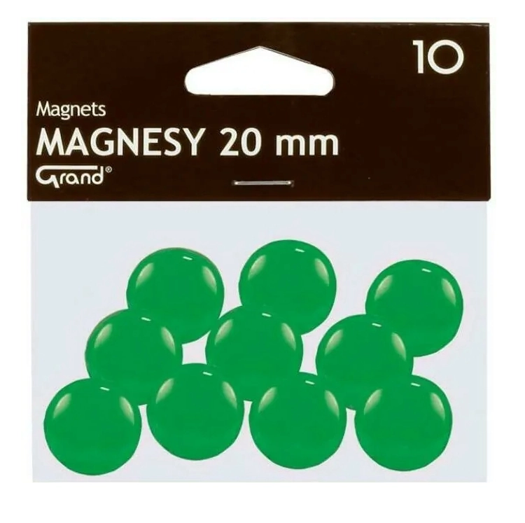 Magnesy - 20 Mm Grand Zielone