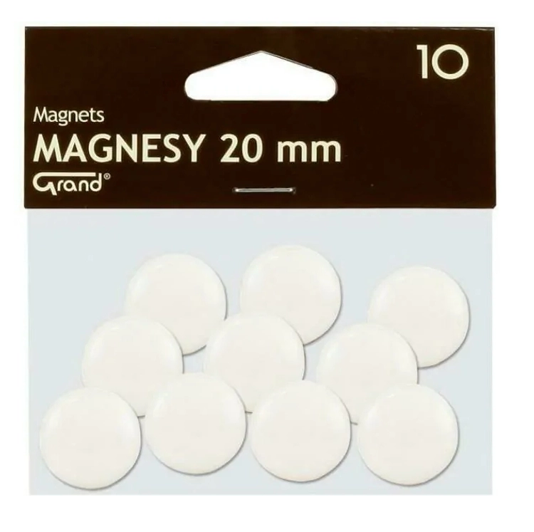 MAGNESY - 20 mm GRAND białe