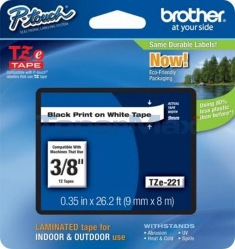 Etykiety laminowane Brother TZE221