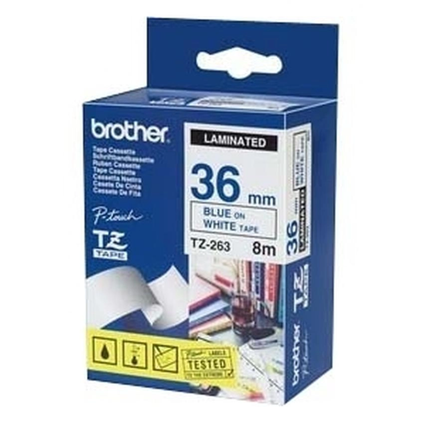 Etykiety laminowane Brother TZE263