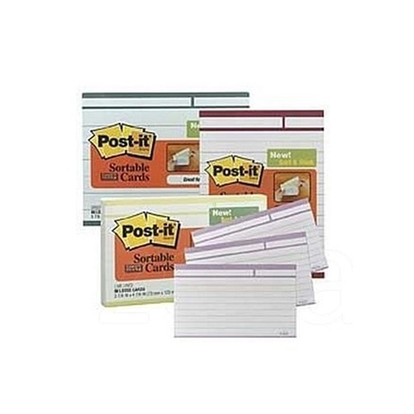 Sztywne Karty Samoprzylepne W Linie Post-It