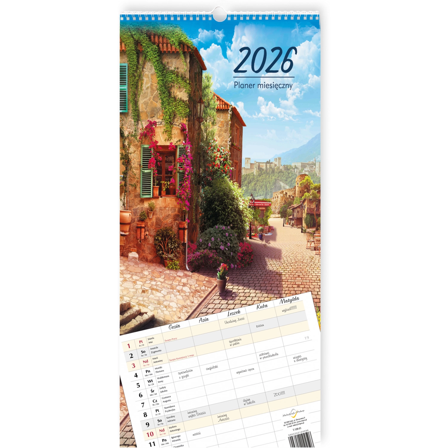 Planer miesięczny T-109-01