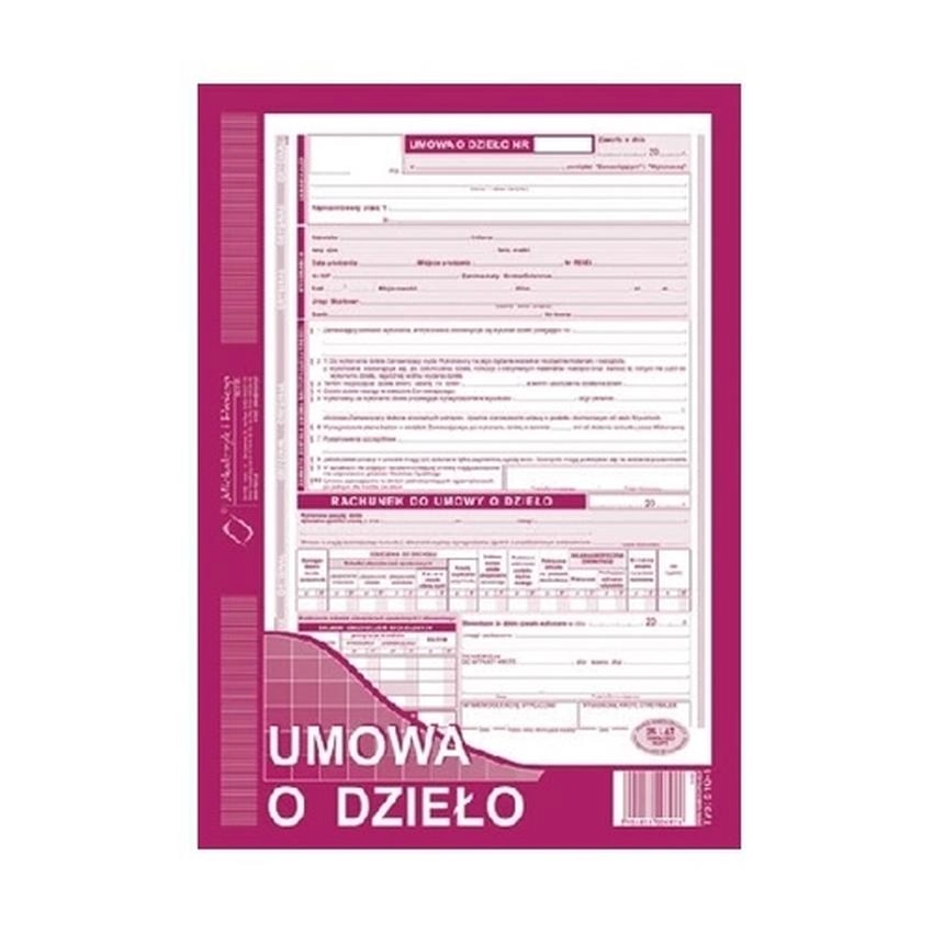 Umowa O Dzieło - Z Rachunkiem 510-1