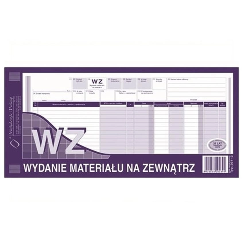 Wz - Wydanie Materiału Na Zewnątrz 361-2