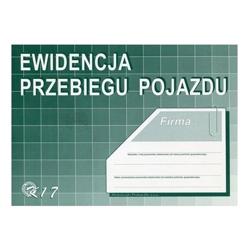 Ewidencja Przebiegu Pojazdu K17