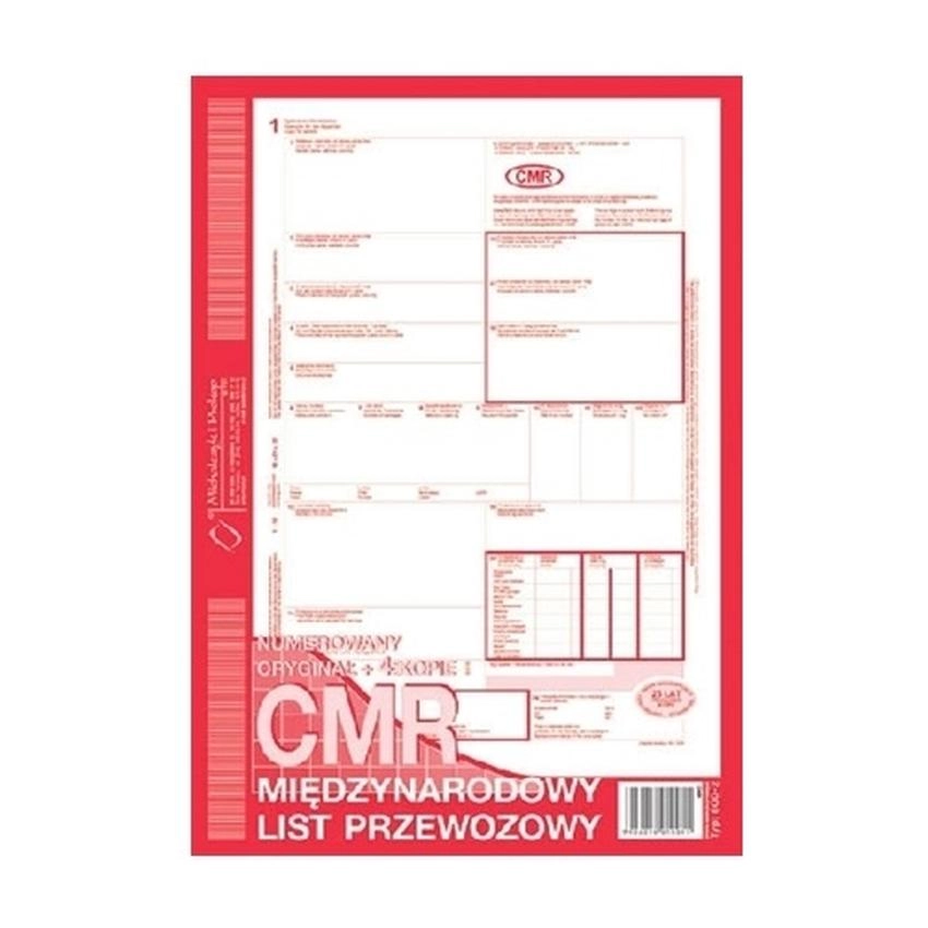 Cmr - Międzynarodowy List Przewozowy 800-2