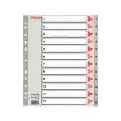 Przekładki Esselte Z Pp Szare A4 Maxi