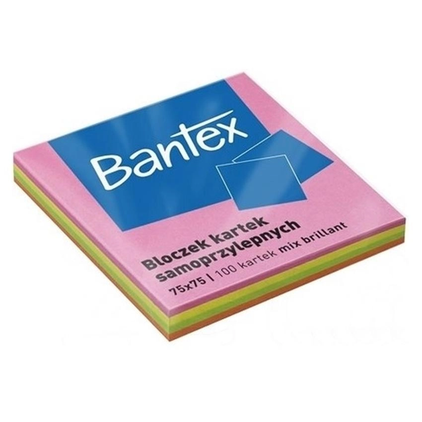 Bloczek Kartek Samoprzylepnych Bantex Neonowy