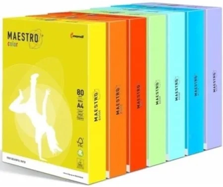 Papier Maestro Color A4 Paleta Neonowa 80 G/M2