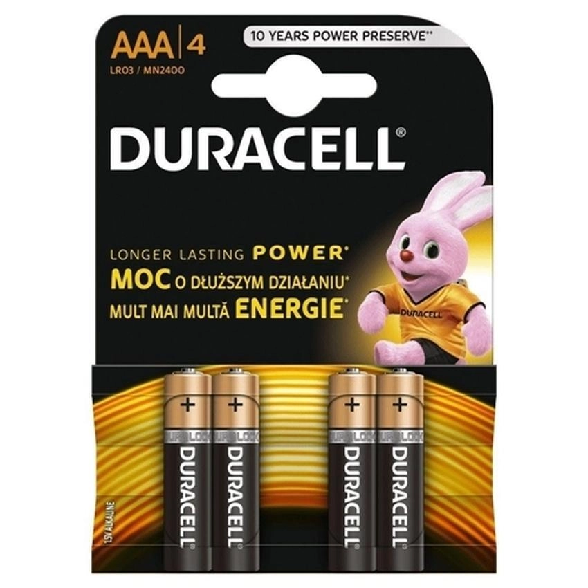 Baterie Alkaliczne Duracell Lr03 Aaa Mn2400 K4 Basic