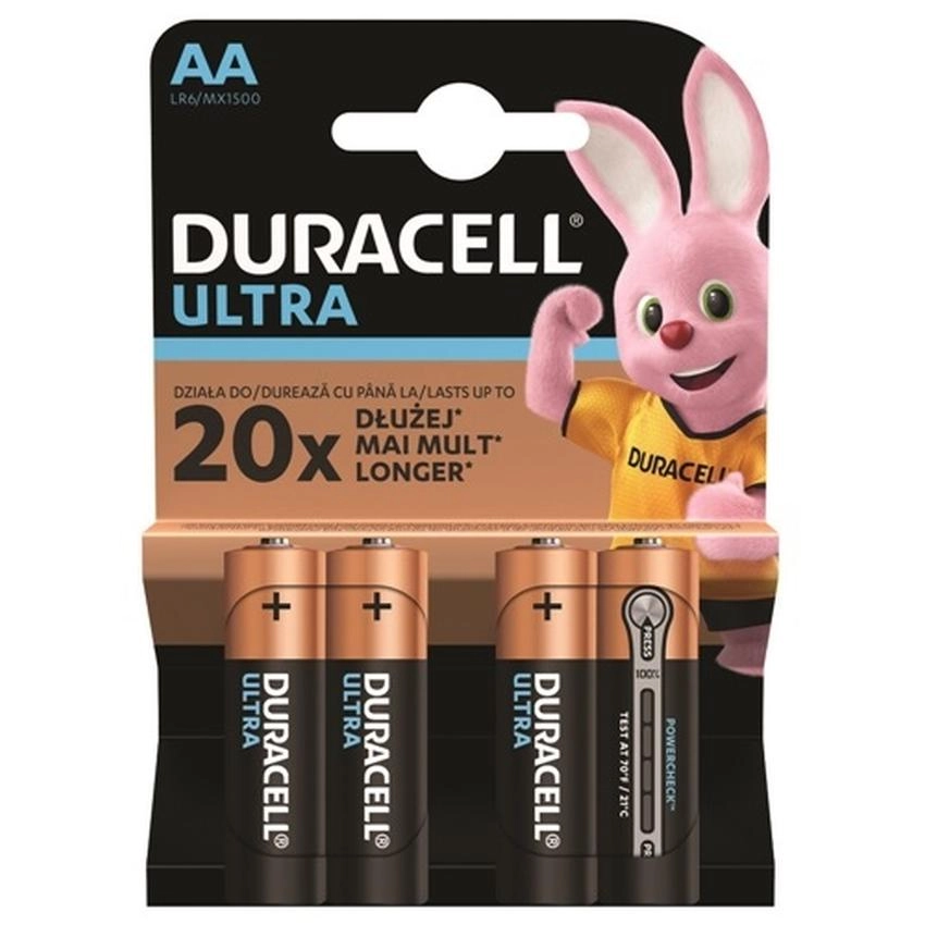 Baterie Alkaliczne Duracell Lr6 Aa Mx1500 K4 Ultra