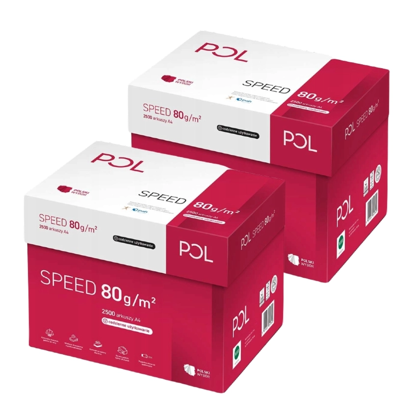 Dwupak Papieru Drukarkowego Polspeed A4