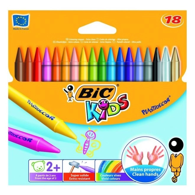 Kredki Świecowe Bic Kids Plastidecor