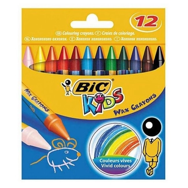 Kredki Świecowe Bic Kids Wax Crayons
