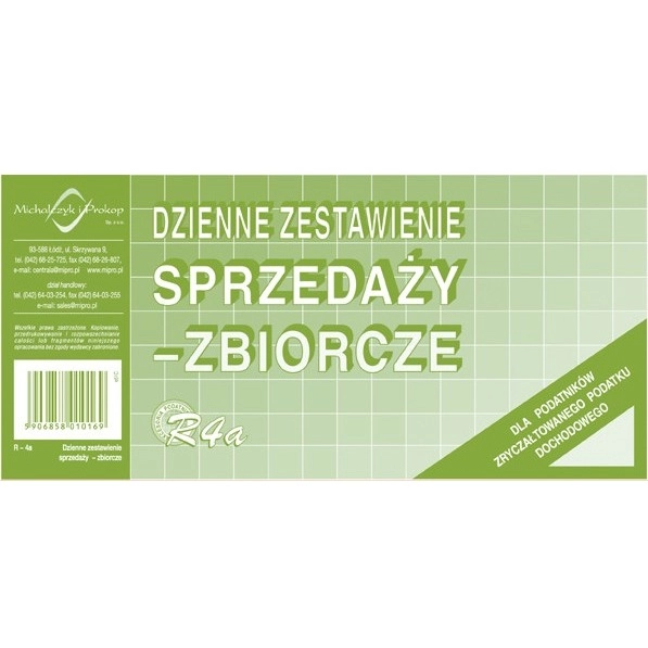 Dzienne Zestawienie Sprzedaży R-4-A