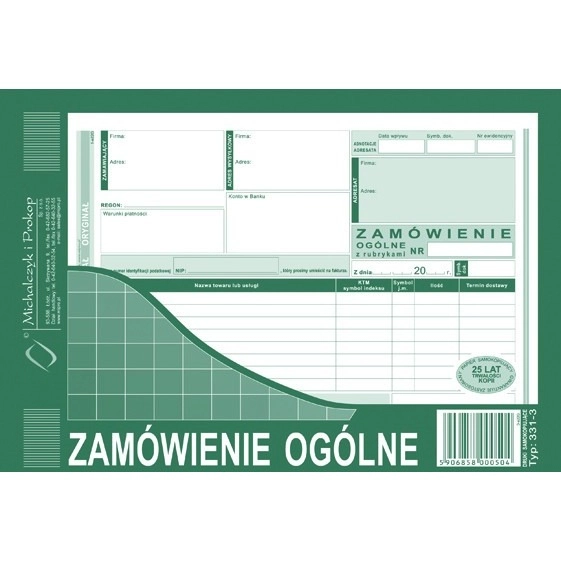 Zamówienie Ogólne (O+1K) 331-3