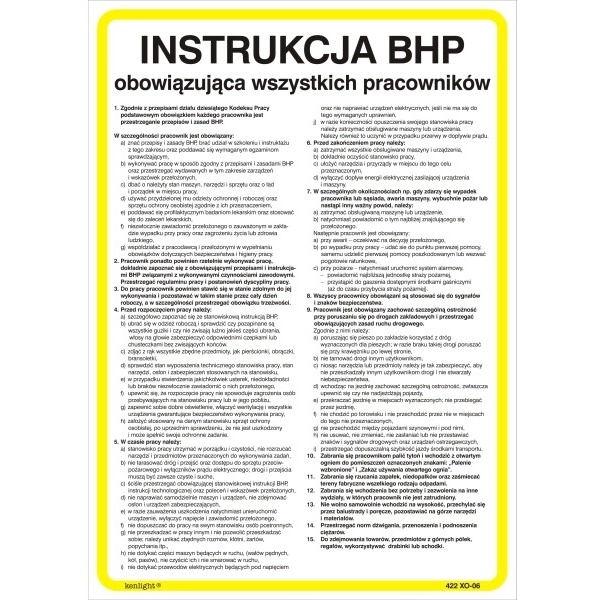 Instrukcja Ogólna Bhp Dla Pracowników