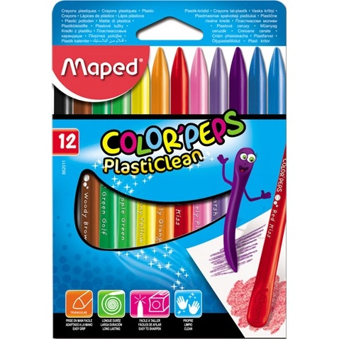 Kredki Plastikowe Colorpeps 12 Szt