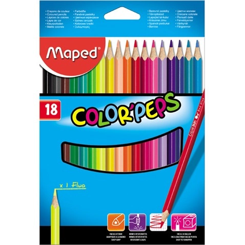 Kredki Trójkątne Maped Colorpeps 
