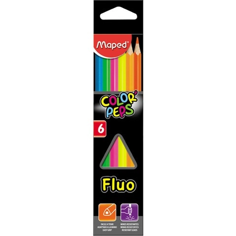 Kredki Maped Color Peps Fluo 6 Kolorów