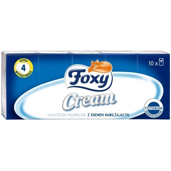 Chusteczki Higieniczne Foxy Z Kremem Nawilżającym
