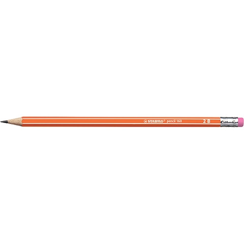 Ołówek Drewniany Stabilo 160 2B Z Gumką  
