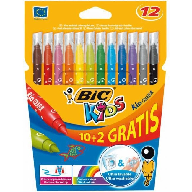 Flamastry Bic Kids Kid Couleur 