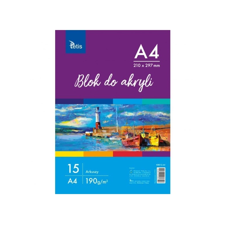 Blok Do Akryli 190G, 15 Ark