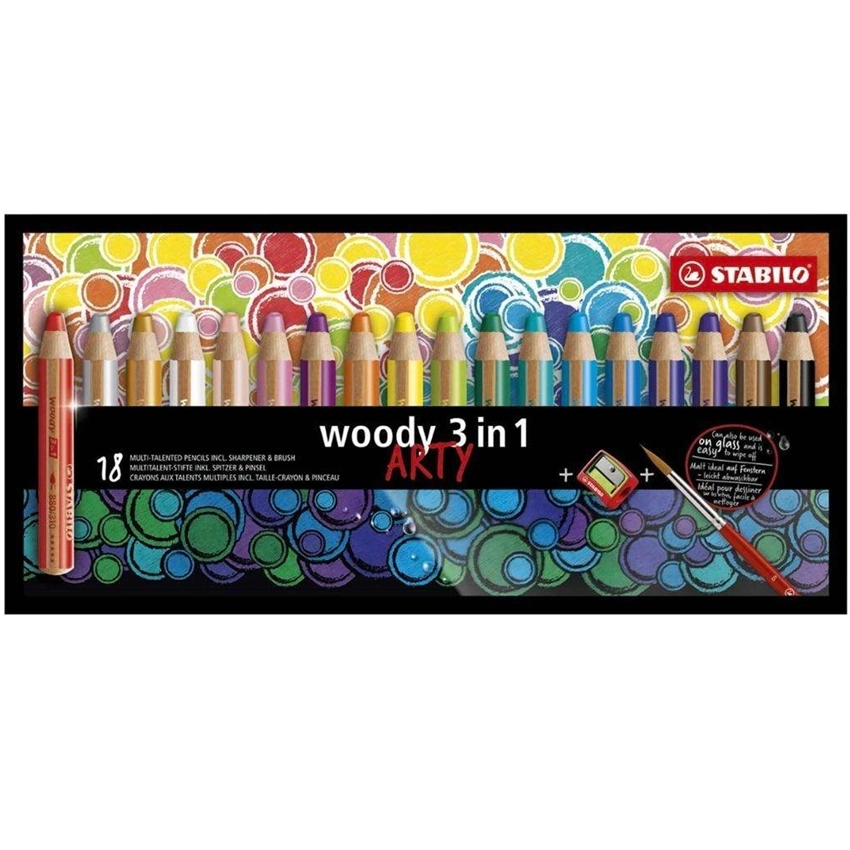 Kredki Stabilo Woody Arty 3 in 1 (+Temperówka)