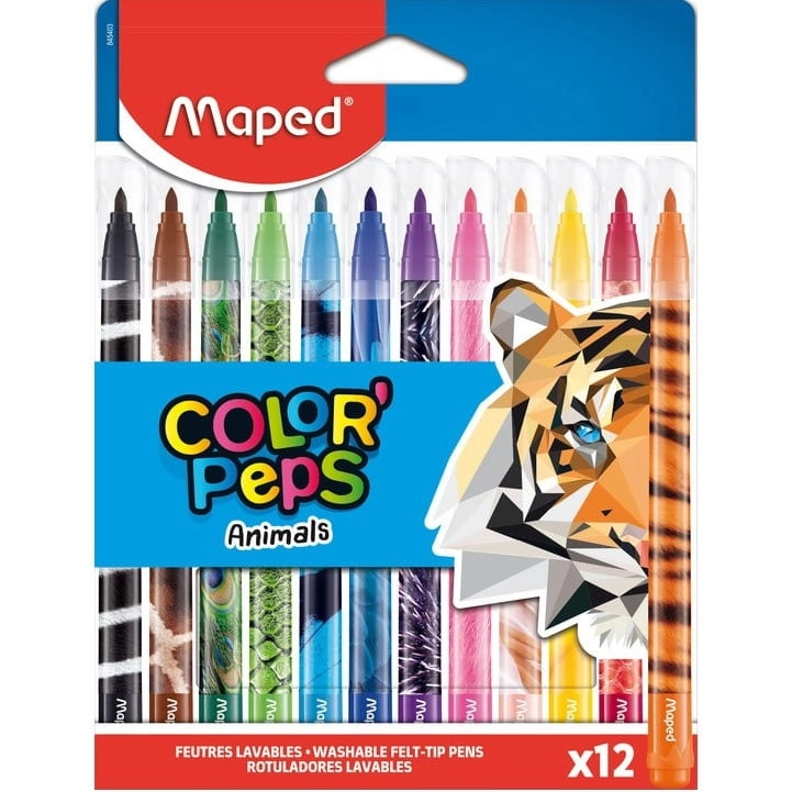 Flamastry Maped Color Peps Animals
