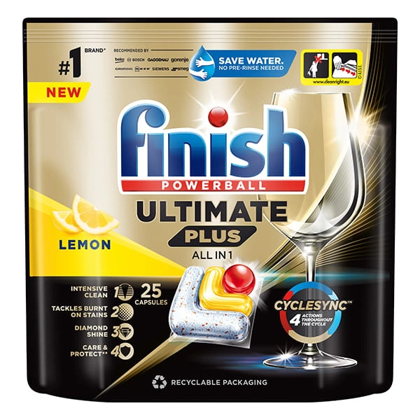 Kapsułki Do Zmywarki Finish Ultimate Plus All In 1 Lemon