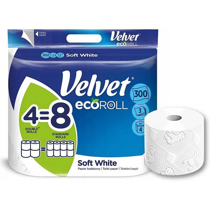 Papier Toaletowy Velvet Ecoroll Bezzapachowy
