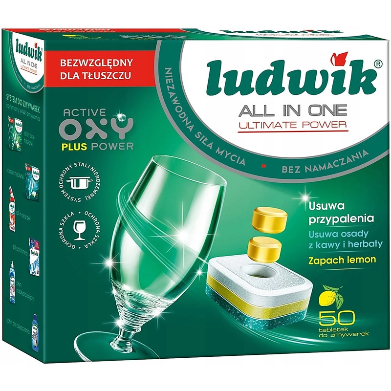 Tabletki Do Zmywarki Ludwik All-in-One Ultimate Power Lemon