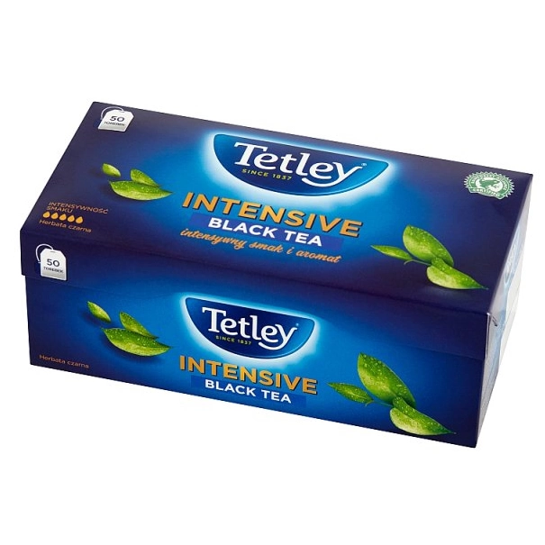 Herbata Tetley Intensive Black Tea, 50 torebek z zawieszką