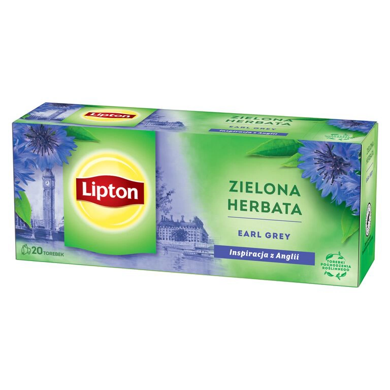 Herbata Zielona LIPTON Earl Grey Green 