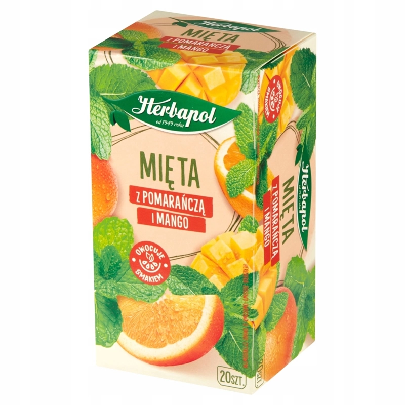 Herbata Ziołowo-Owocowa HERBAPOL Mięta z Pomarańczą i Mango