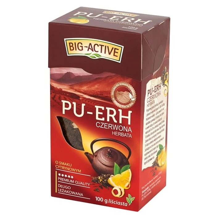 Herbata Czerwona PU-ERH BIG-ACTIVE Cytryna