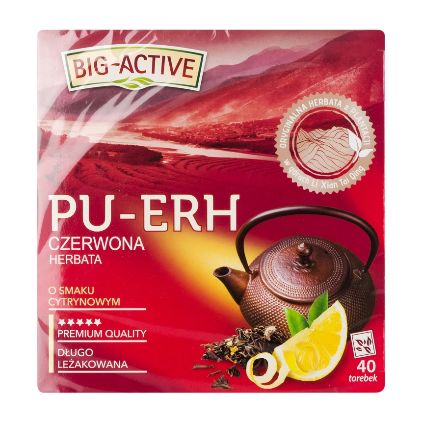 Herbata Czerwona PU-ERH BIG-ACTIVE Cytryna 