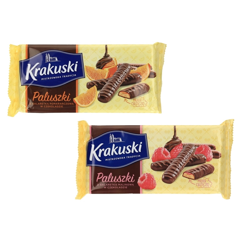 Ciastka Bahlsen Krakuski Paluszki z Galaretką w Czekoladzie
