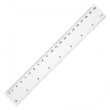 Linijka 20 cm TETIS BL002-B 