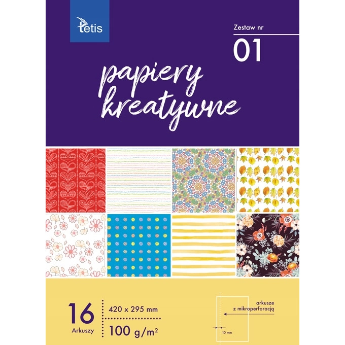 Zeszyt Papierów Kreatywnych A3 TETIS KB031