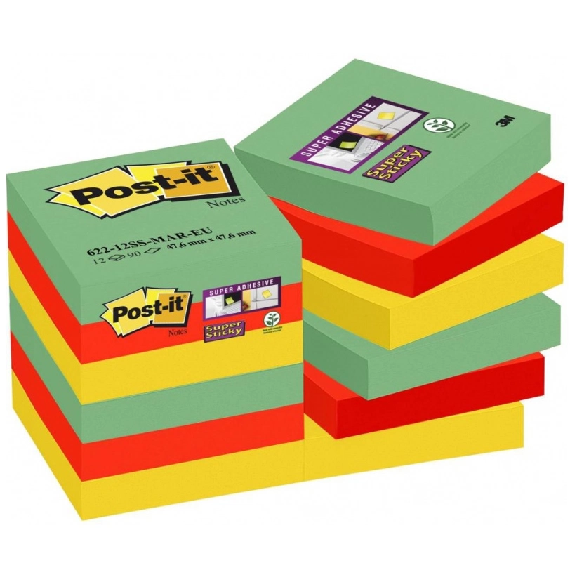 Bloczki Samoprzylepne Super Sticky Post-It 3M Paleta Marrakesz,