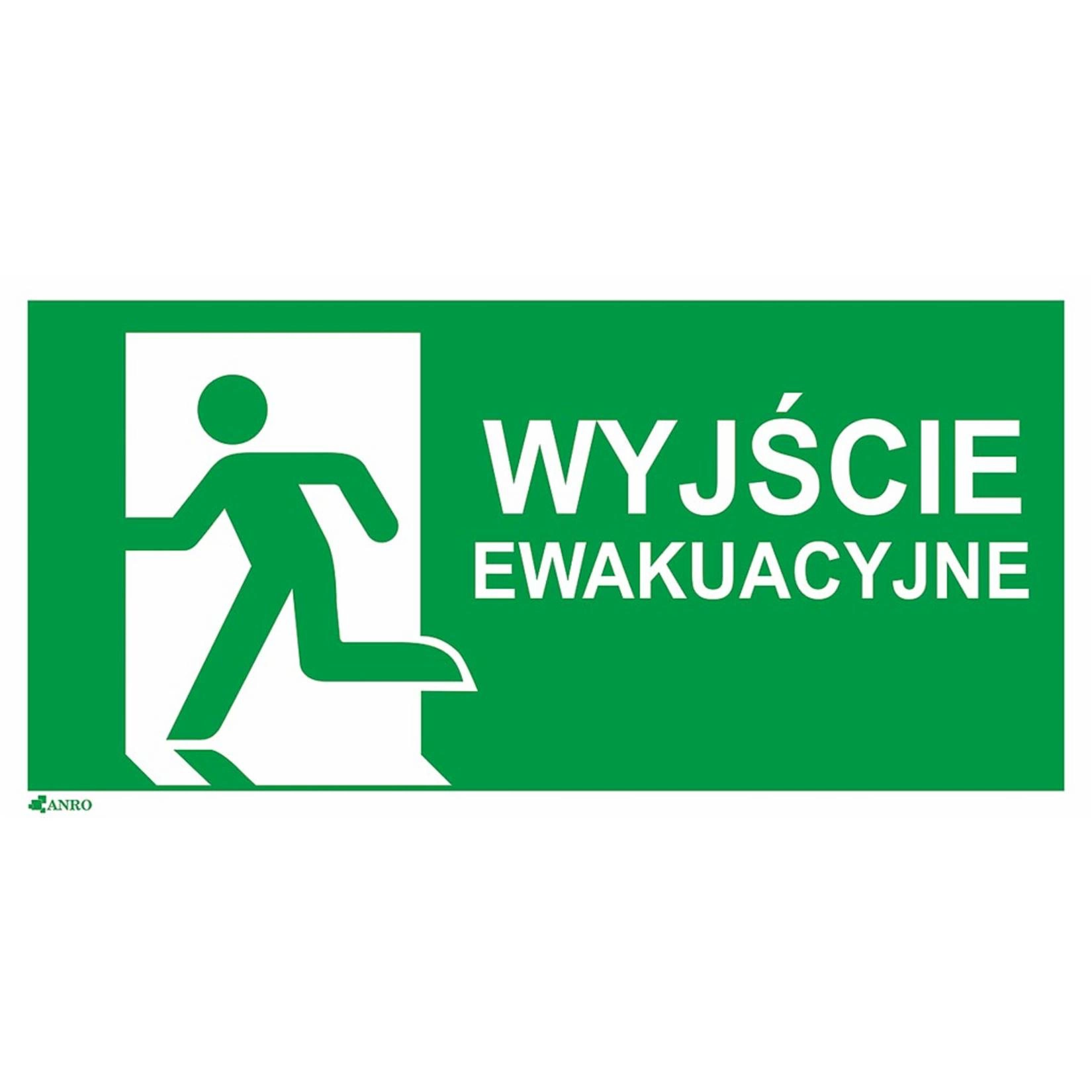 Tabliczka wyjście ewakuacyjne